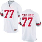 Men's Ohio State Buckeyes #77 Nicholas Petit-Frere White Nike NCAA College Football Jersey New Style OAB4444SJ